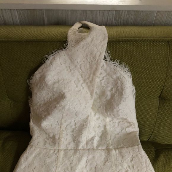 Keepsake Ivory Lace Halter Dress - Picture 4 of 8